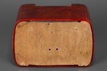 Oxblood Red Swirl Sentinel 284 ’Wavy Grill’ Catalin Radio